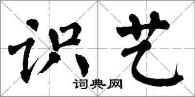 翁闓運識藝楷書怎么寫