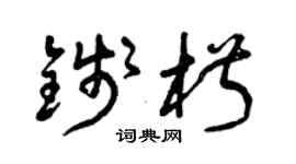 曾慶福錢椒草書個性簽名怎么寫