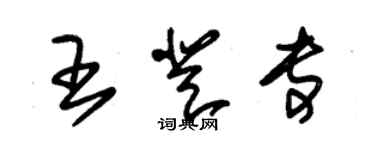 朱錫榮王登專草書個性簽名怎么寫