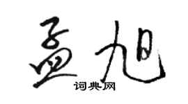 駱恆光孟旭草書個性簽名怎么寫