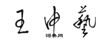 駱恆光王申藝草書個性簽名怎么寫