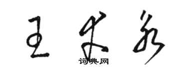 駱恆光王幸永草書個性簽名怎么寫