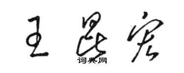 駱恆光王昆宏草書個性簽名怎么寫