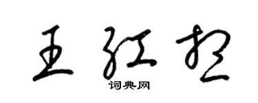 梁錦英王紅想草書個性簽名怎么寫