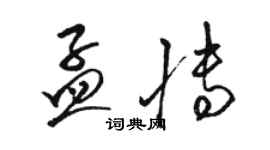 駱恆光孟博草書個性簽名怎么寫