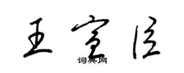 梁錦英王宣臣草書個性簽名怎么寫