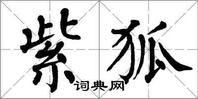翁闓運紫狐楷書怎么寫