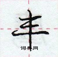 龐中華寫的硬筆行書豐