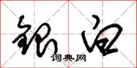 朱錫榮銀白草書怎么寫