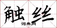 周炳元觸絲楷書怎么寫