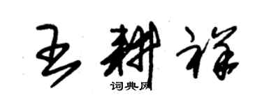 朱錫榮王耕祥草書個性簽名怎么寫