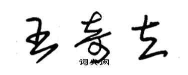 朱錫榮王奇立草書個性簽名怎么寫