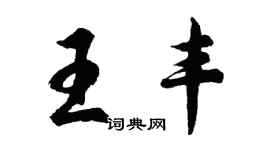 胡問遂王豐行書個性簽名怎么寫