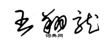 朱錫榮王翔龍草書個性簽名怎么寫