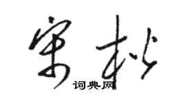 駱恆光宋楷草書個性簽名怎么寫