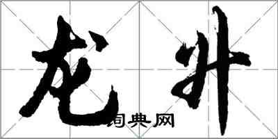 胡問遂龍升行書怎么寫