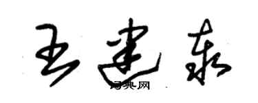 朱錫榮王建泰草書個性簽名怎么寫