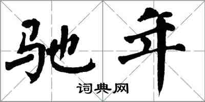 翁闓運馳年楷書怎么寫