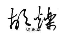 駱恆光胡爍草書個性簽名怎么寫