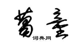 朱錫榮葛童草書個性簽名怎么寫