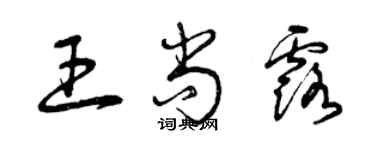 曾慶福王尚露草書個性簽名怎么寫