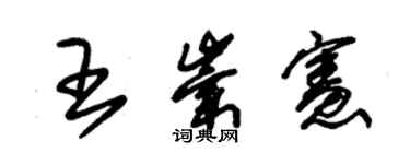 朱錫榮王崇憲草書個性簽名怎么寫