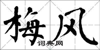 翁闓運梅風楷書怎么寫