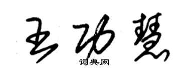 朱錫榮王功慧草書個性簽名怎么寫