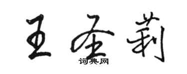 駱恆光王聖莉行書個性簽名怎么寫