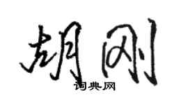 駱恆光胡剛行書個性簽名怎么寫