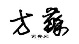 朱錫榮方蘇草書個性簽名怎么寫