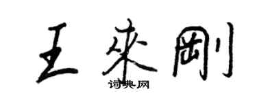 王正良王來剛行書個性簽名怎么寫