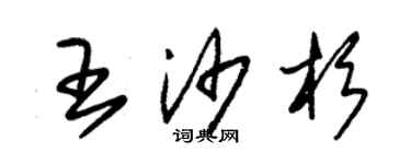 朱錫榮王沙杉草書個性簽名怎么寫