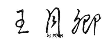 駱恆光王月卿草書個性簽名怎么寫