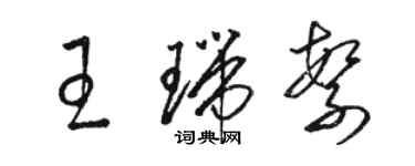 駱恆光王瑞繁草書個性簽名怎么寫