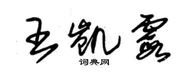 朱錫榮王凱霞草書個性簽名怎么寫