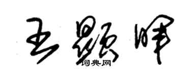 朱錫榮王顯暉草書個性簽名怎么寫