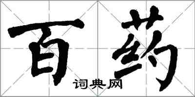 翁闓運百藥楷書怎么寫