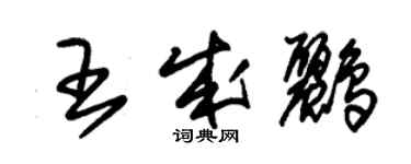 朱錫榮王成鸝草書個性簽名怎么寫