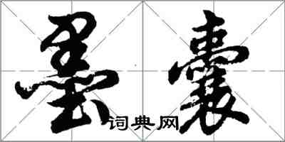 胡問遂墨囊行書怎么寫