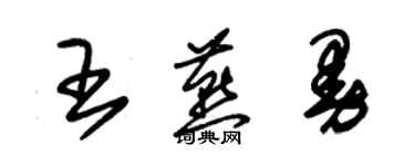 朱錫榮王燕曼草書個性簽名怎么寫