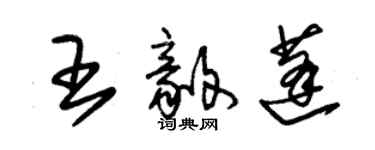 朱錫榮王毅蓬草書個性簽名怎么寫