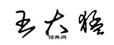 朱錫榮王大猛草書個性簽名怎么寫