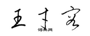 梁錦英王才容草書個性簽名怎么寫