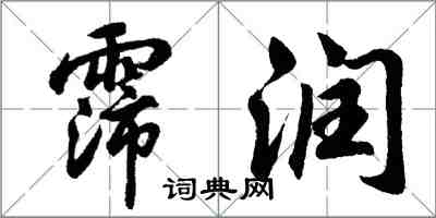 胡問遂霈潤行書怎么寫