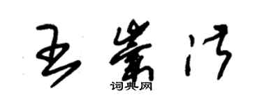 朱錫榮王崇淑草書個性簽名怎么寫