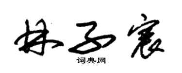 朱錫榮林子宸草書個性簽名怎么寫