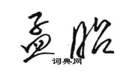 駱恆光孟昭草書個性簽名怎么寫