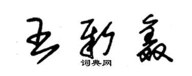 朱錫榮王新鑫草書個性簽名怎么寫