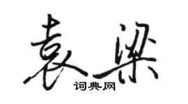 駱恆光袁梁行書個性簽名怎么寫
